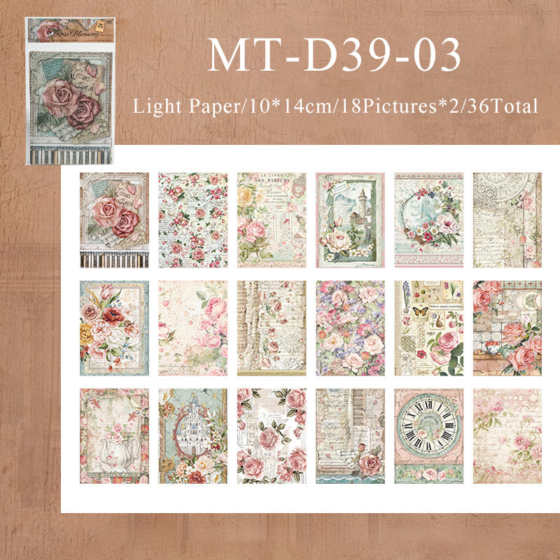 36PCS Darcy House series material paper