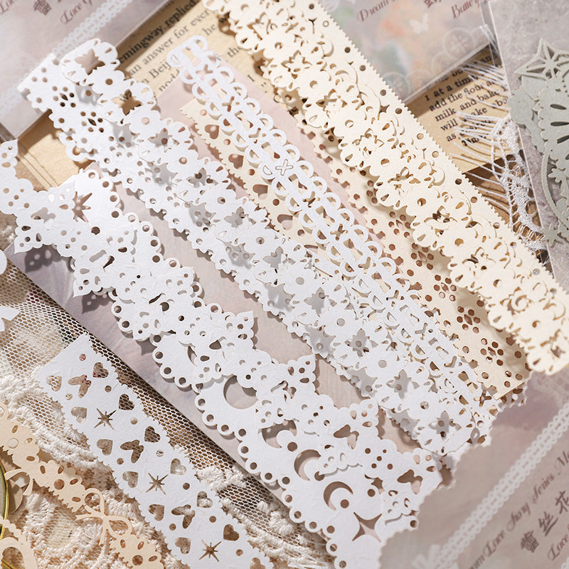 20PCS Dream lace story series material paper