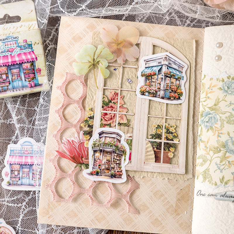 45PCS Alley corner greenhouse series sticker