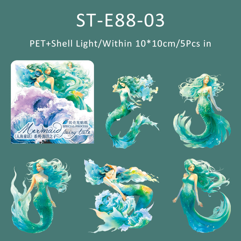 5PCS Mermaid Fairy tale Series sticker