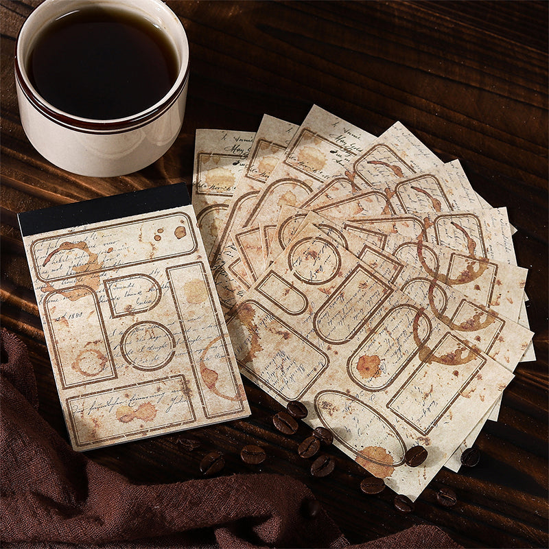 30PCS Coffee Diary Series note paper