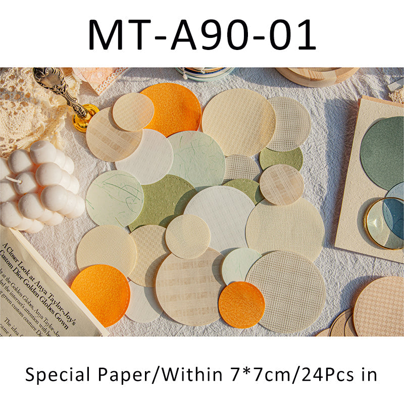 24PCS Poetic series material paper