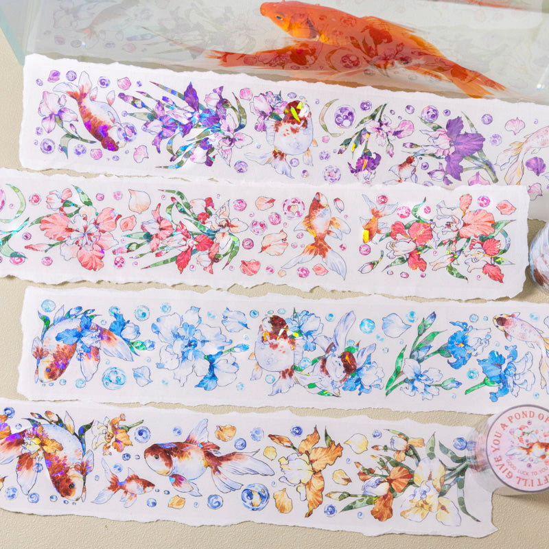 Give you a pool of koi series PET Tape