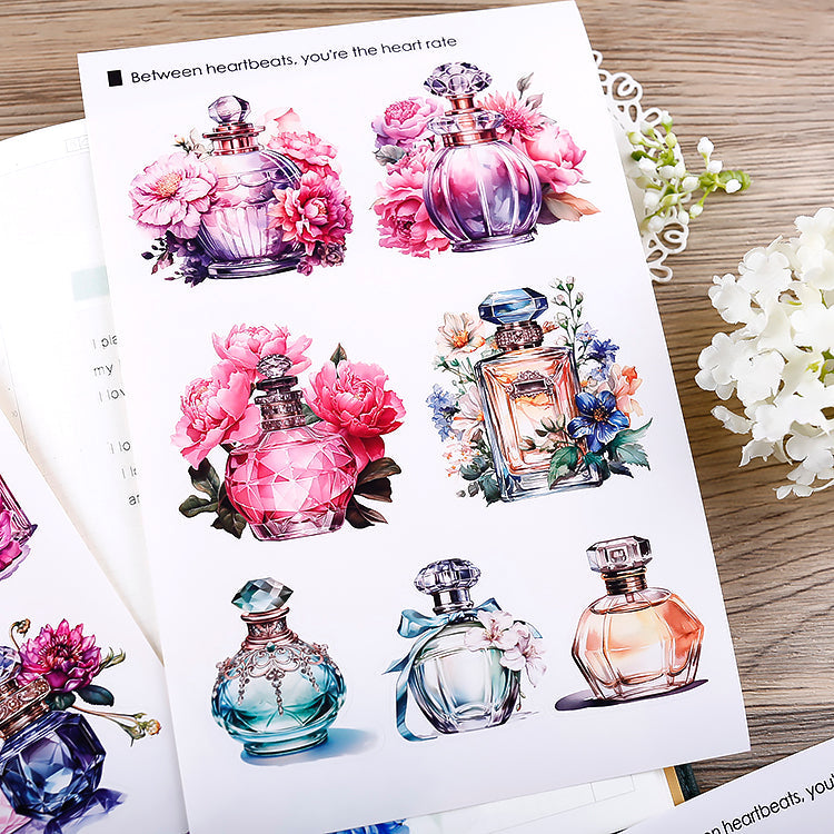 20PCS Flower language fragrance sticker