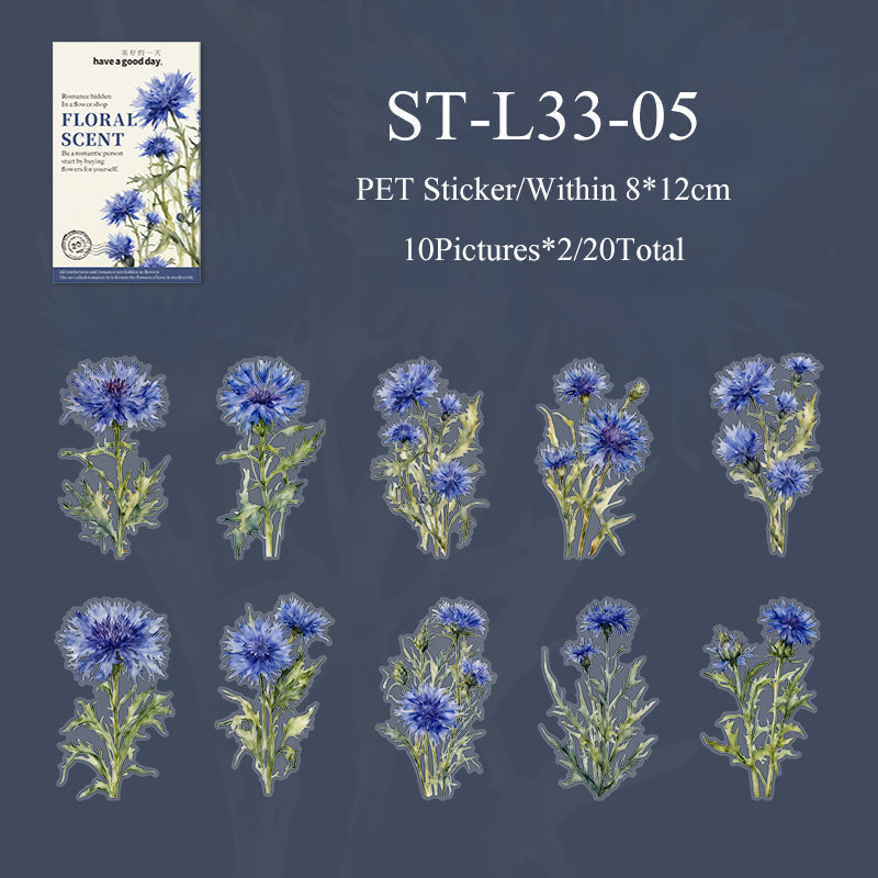 20PCS Floral Scent series sticker