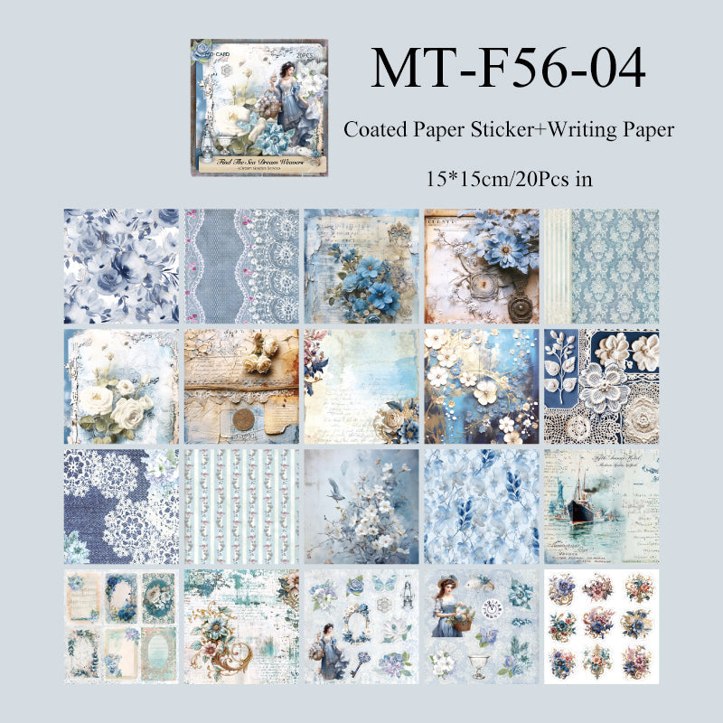 20PCS Dream Garden Series material paper set