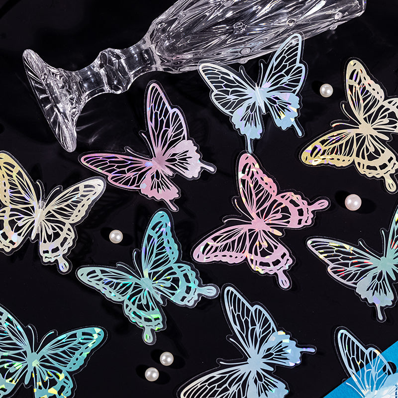 20PCS Dancing butterfly series sticker