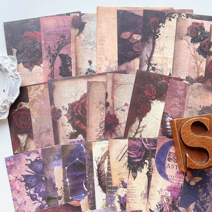 Gothic Waltz Collage Paper 40PCS