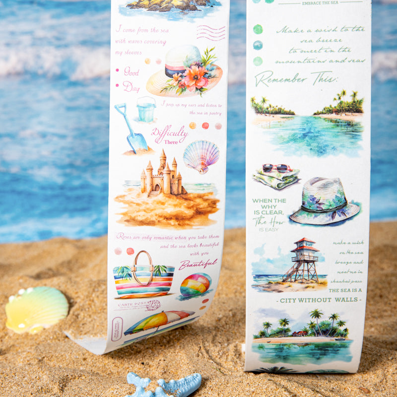 Sea breeze blowing over the ear series Washi Tape