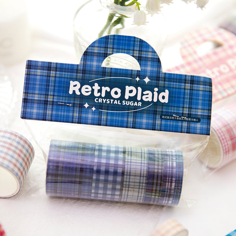 Vintage plaid series washi tape