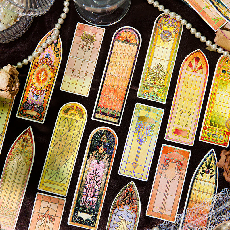 10PCS Baroque Church series bookmarks