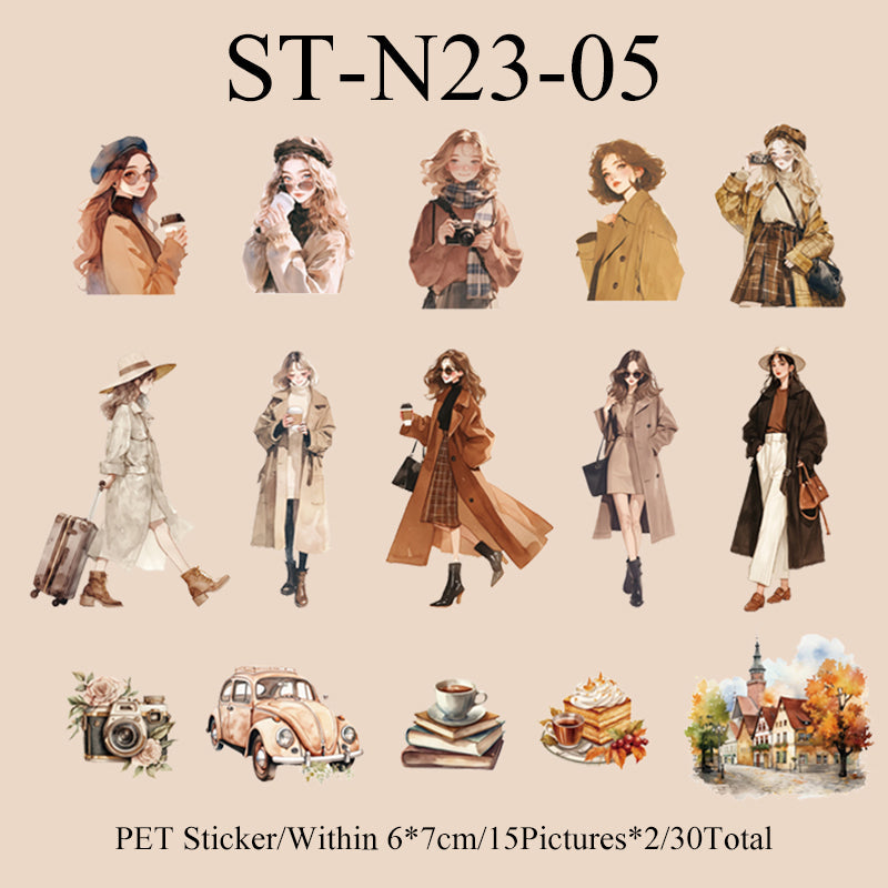 30PCS Variety of girls series sticker