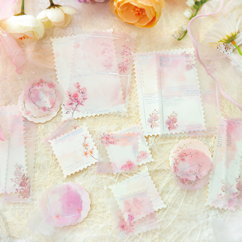 20PCS Misty Flower Dream series material paper