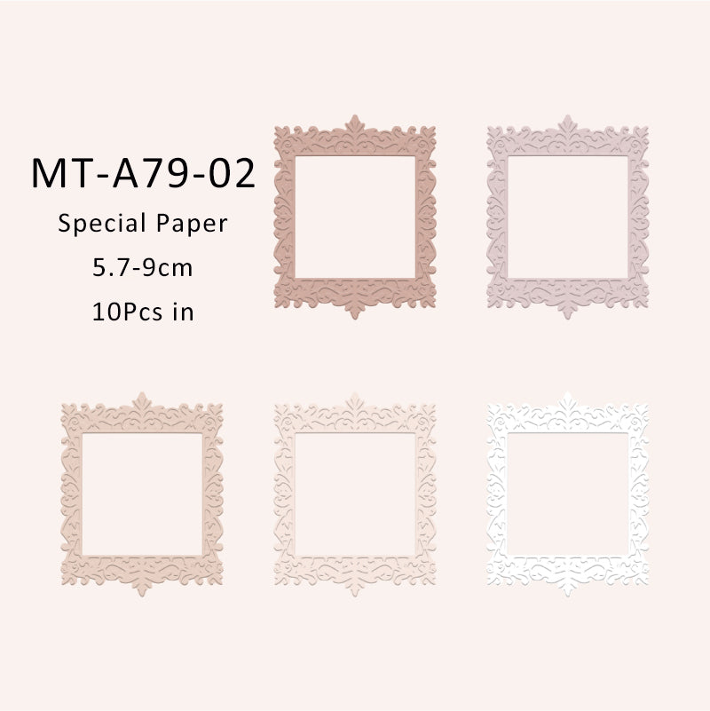 10PCS Find a mountain stream series material paper