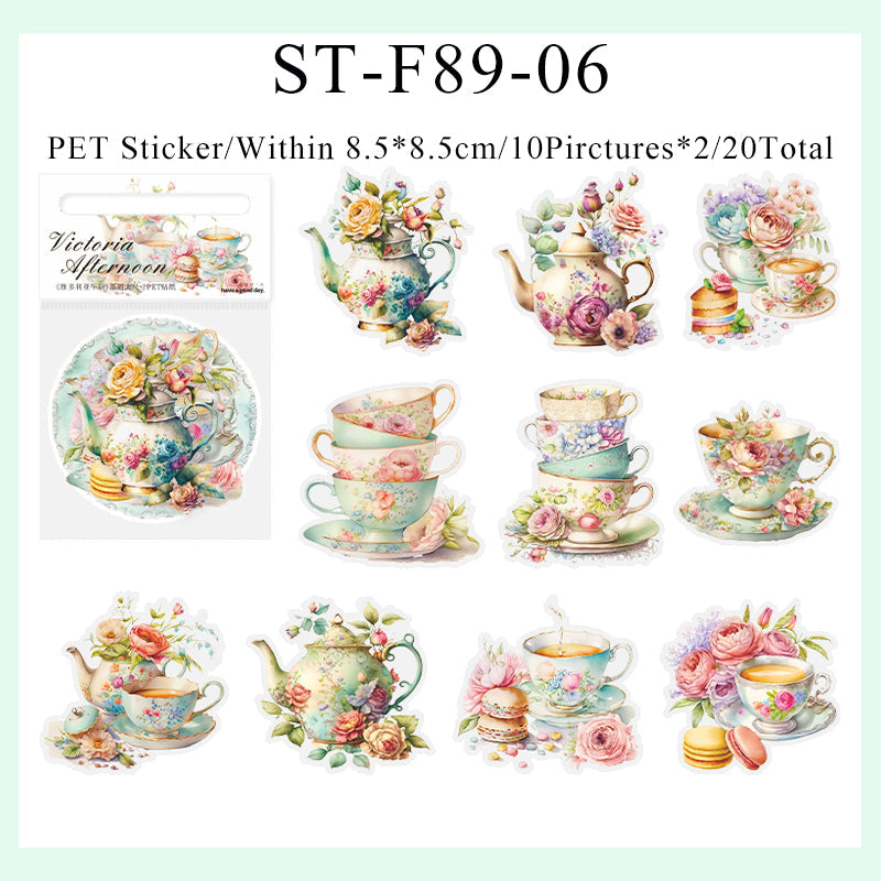 20PCS Victoria Afternoon series sticker