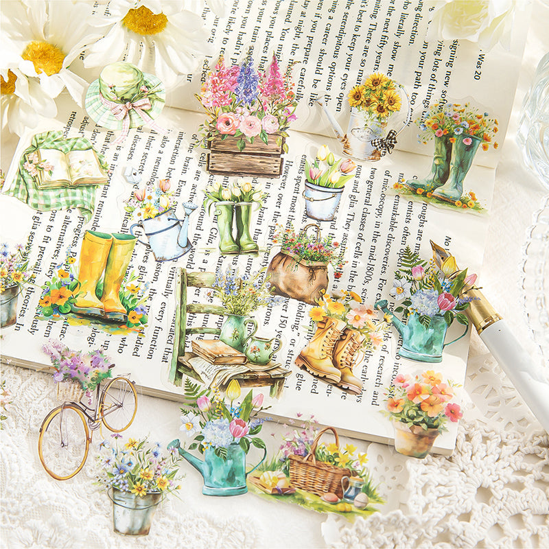 40PCS Spring Flower series sticker