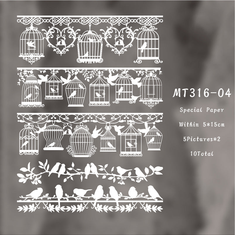 10PCS Midsummer Dream series material paper