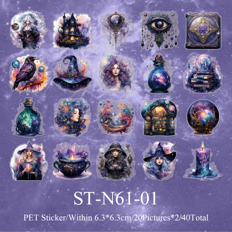 40PCS Magic fantasy series sticker