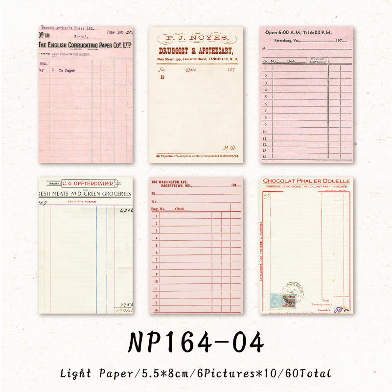 60PCS The Human Record series note paper