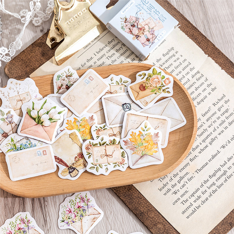 45PCS Hanama letter series sticker