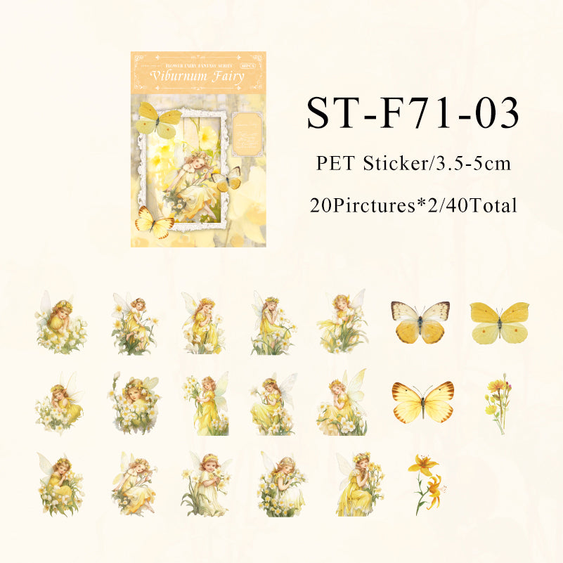 40PCS The fairy fantasy series sticker