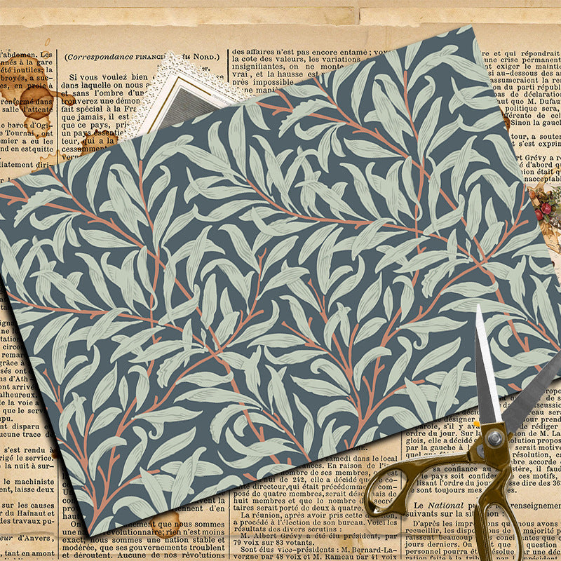 12PCS William Morris material paper