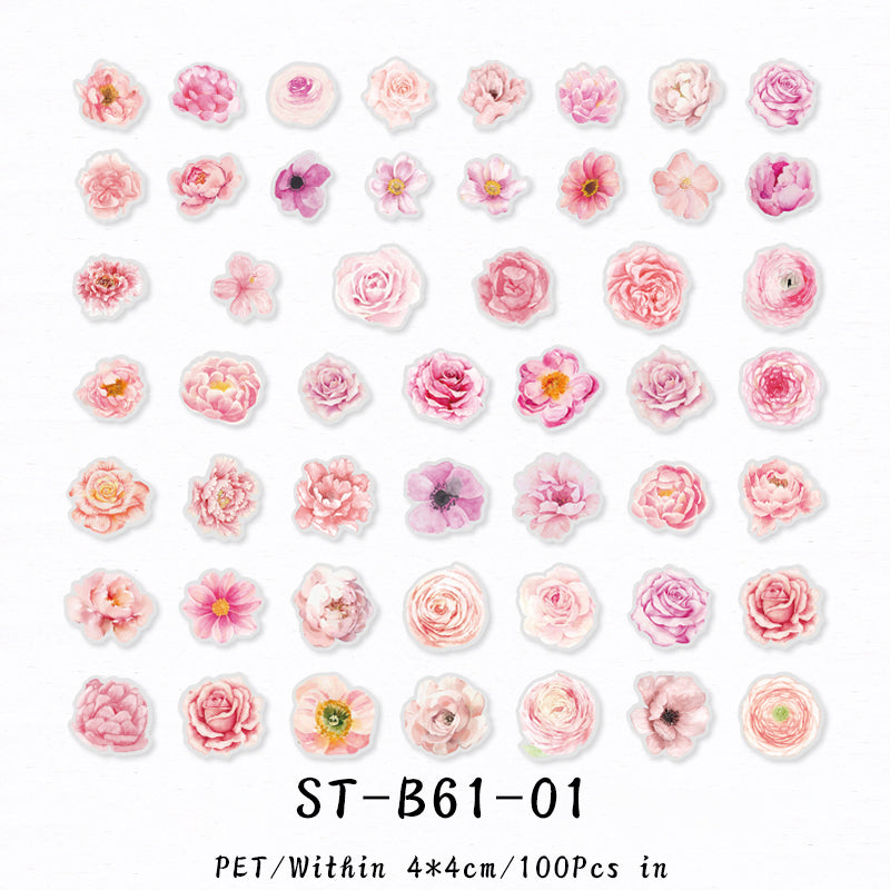 100PCS South flower series sticker