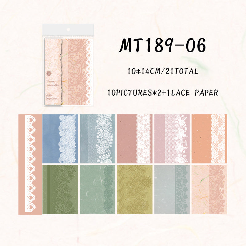 21PCS One paper time series material paper