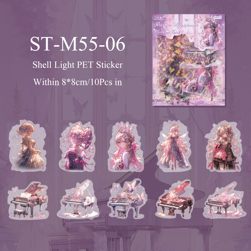 10PCS Western girls series sticker