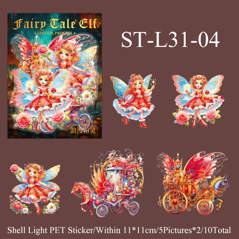 10PCS Fairy tale Elf series sticker