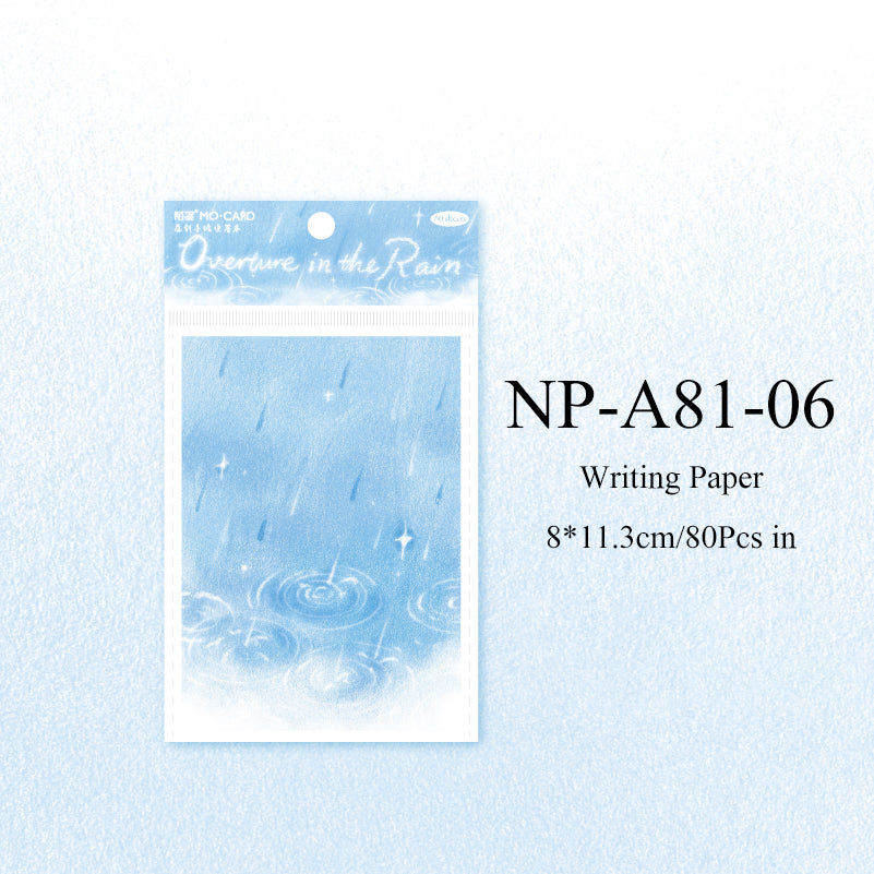 80PCS Blue Dream Series note paper