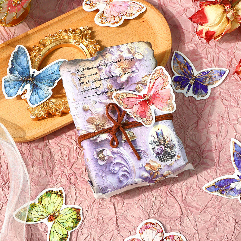 30PCS Rococo flower series material paper set