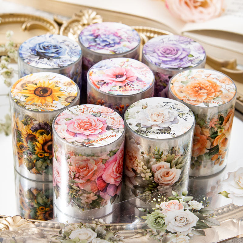 Meet the Sea of Flowers series Die Cutting PET Tape