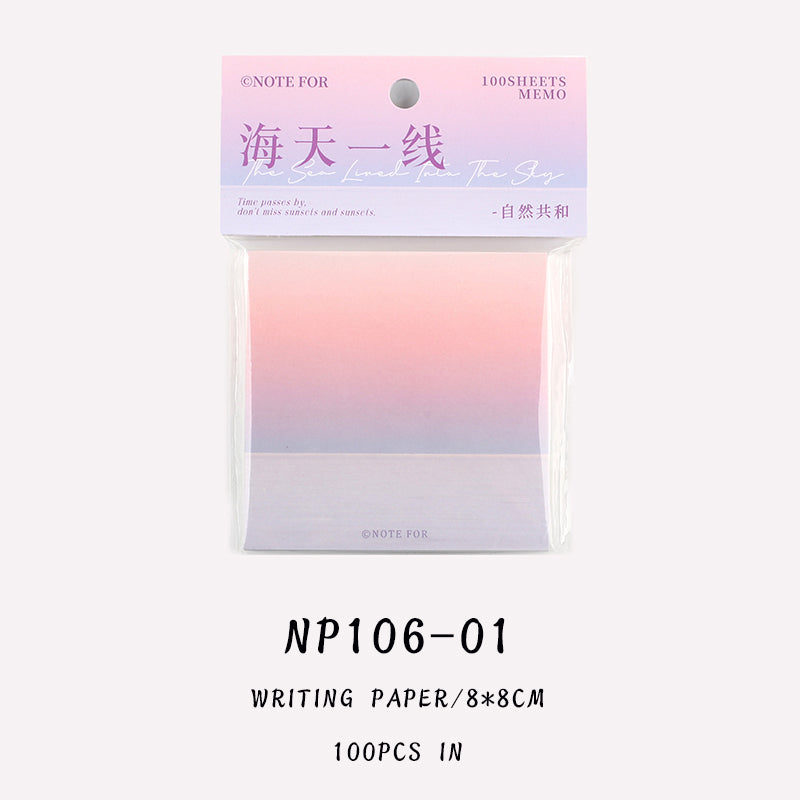 100PCS Nature Republic series note paper