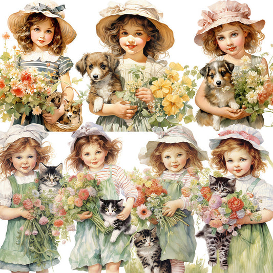 20PCS Pet girl sticker