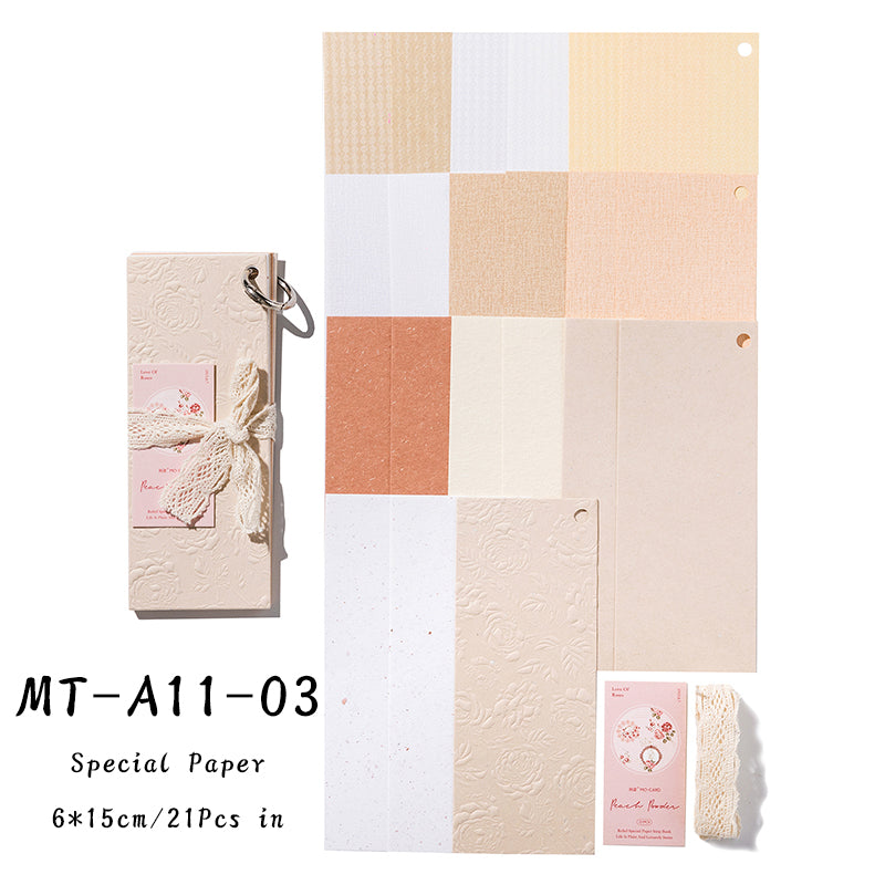 21PCS Leisurely life series material paper