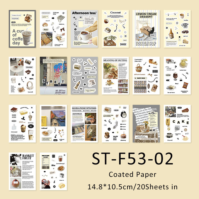 20Sheets Artist Party Series sticker book