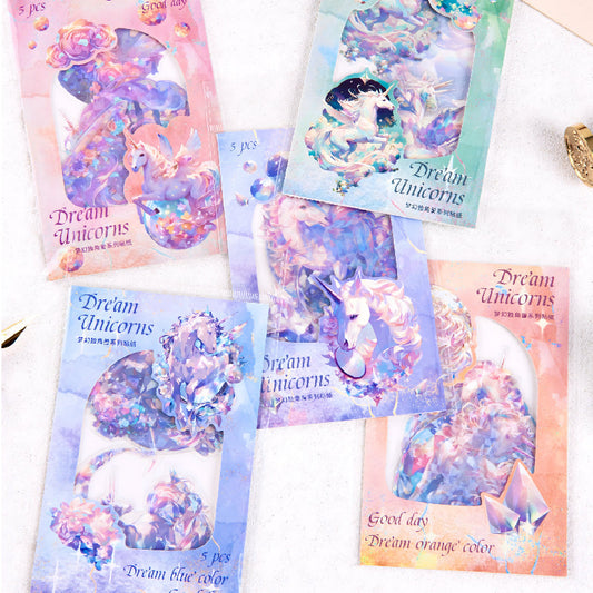 10PCS The Dream Unicorn series sticker