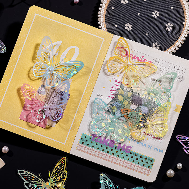 20PCS Dancing butterfly series sticker