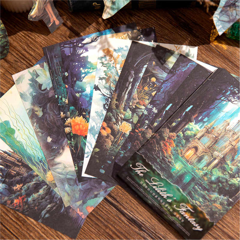 30PCS Lilith's fantasy series material paper