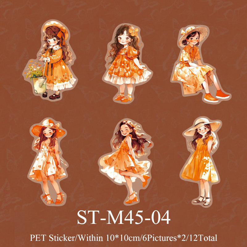 12PCS Summer lovely series sticker