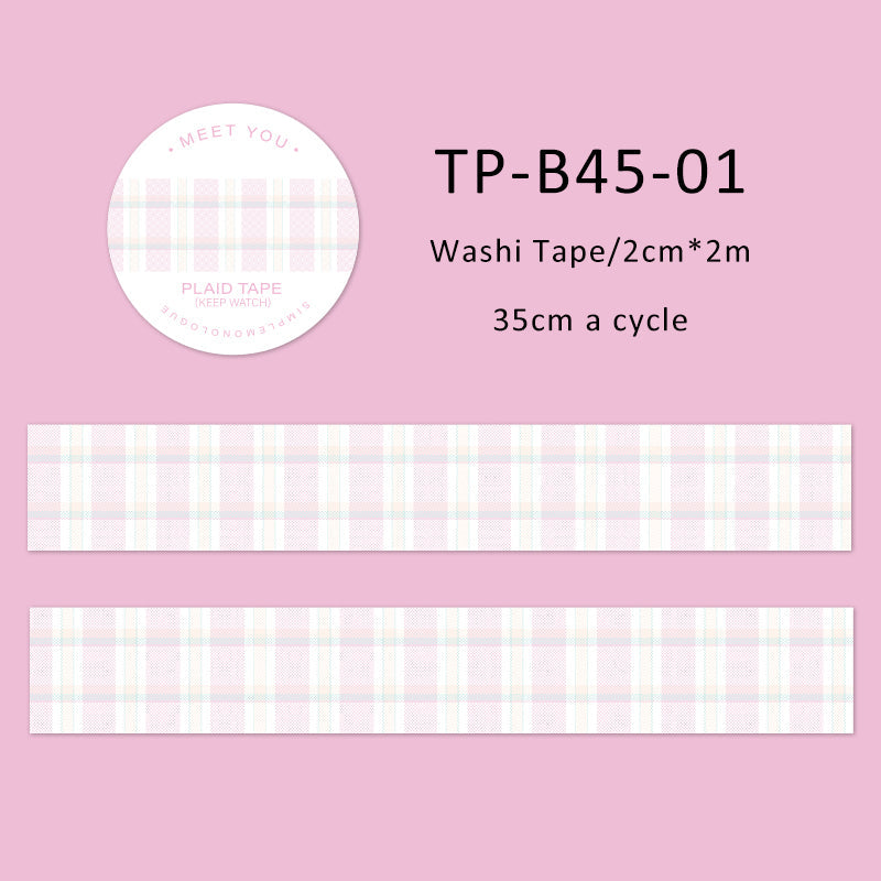 Reduced monologue series washi tape