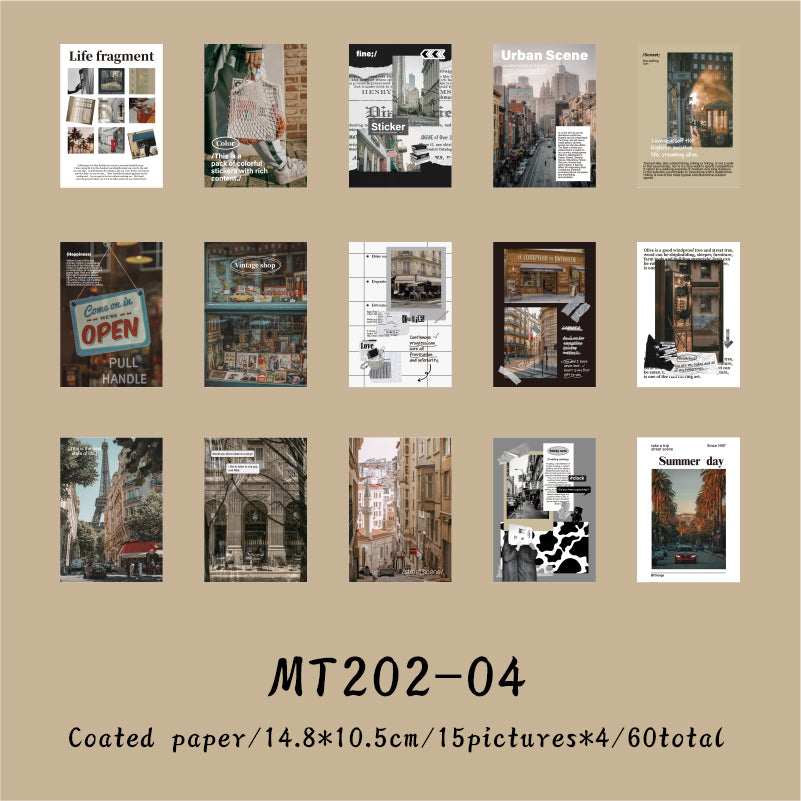 60PCS Anonymous Artist Series material paper