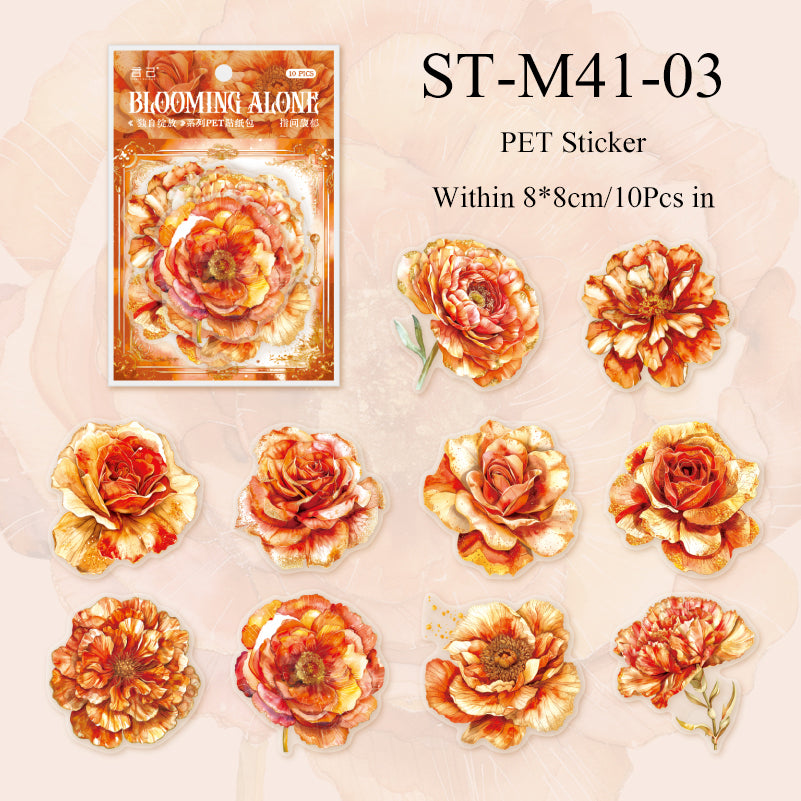 10PCS Solo Bloom series sticker