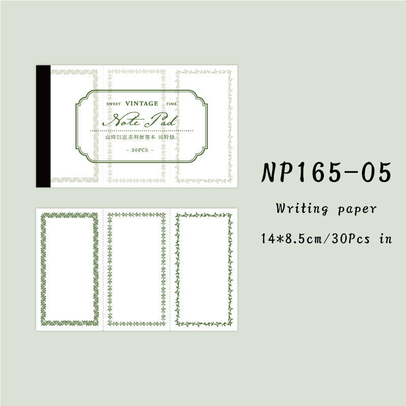 30PCS Old Yamazaki series note paper