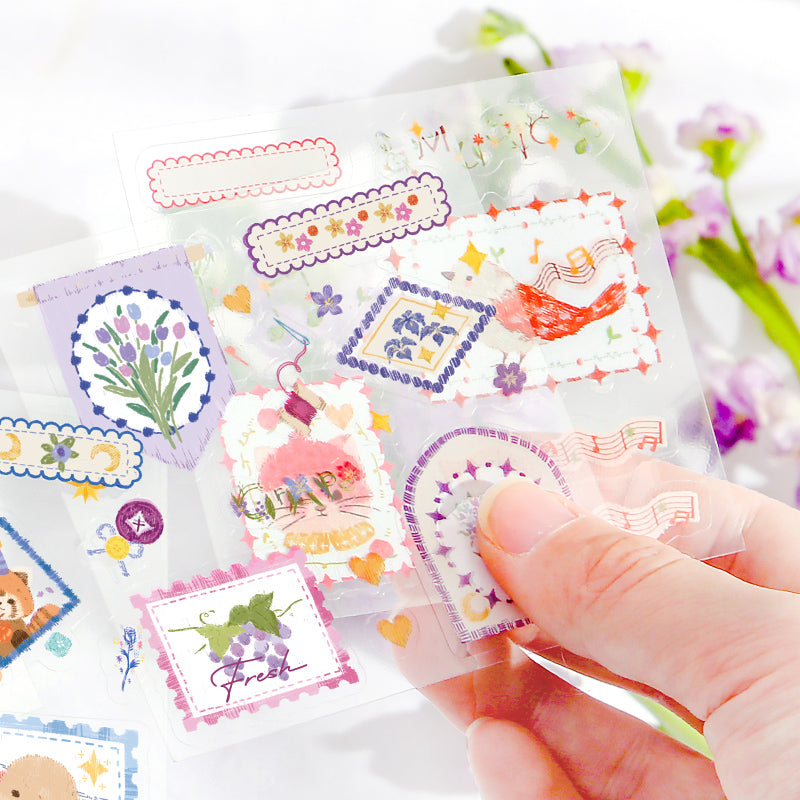 20PCS Cozy little time series sticker