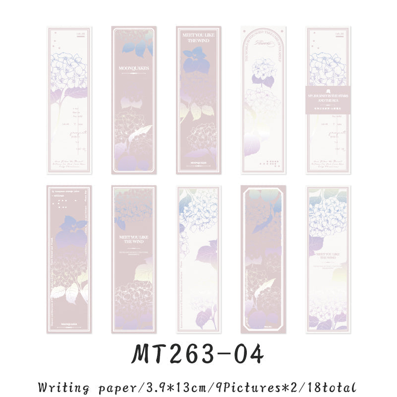 18PCS Time Moonlight series bookmark