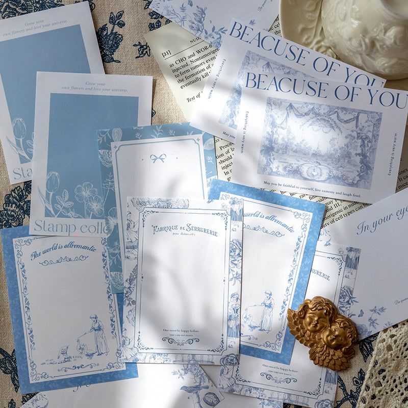 80PCS The Blues series note paper