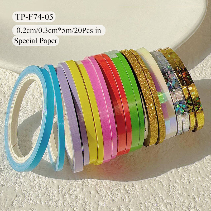 Extremely slim colorful special paper tape