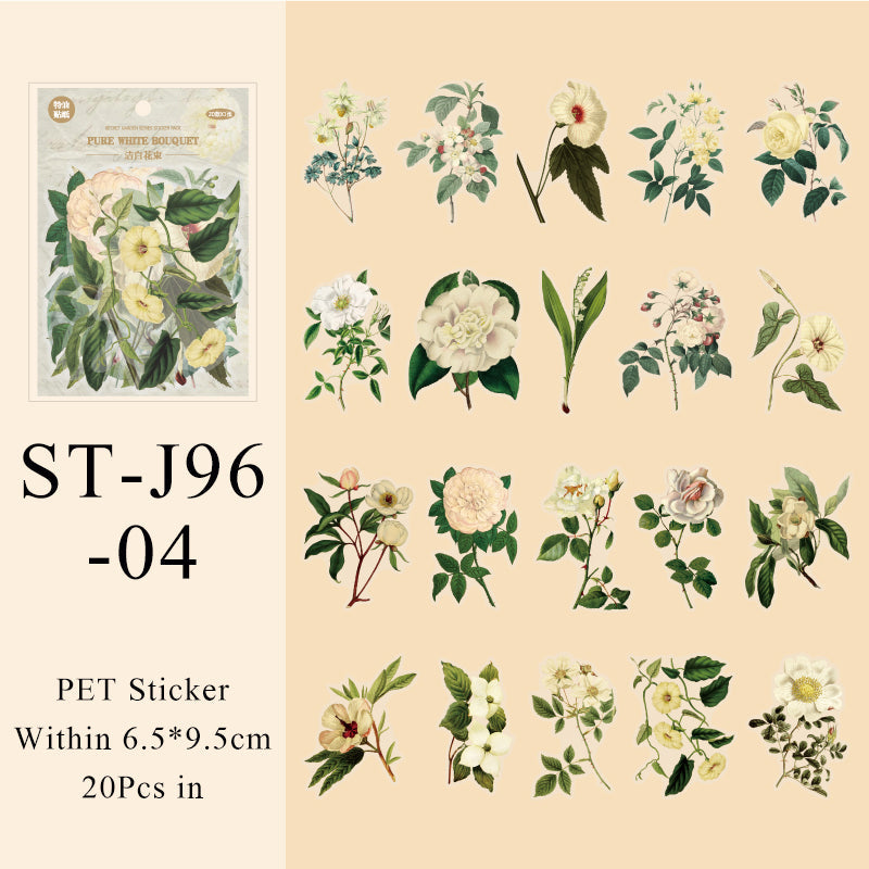 20PCS Secret Garden Series sticker